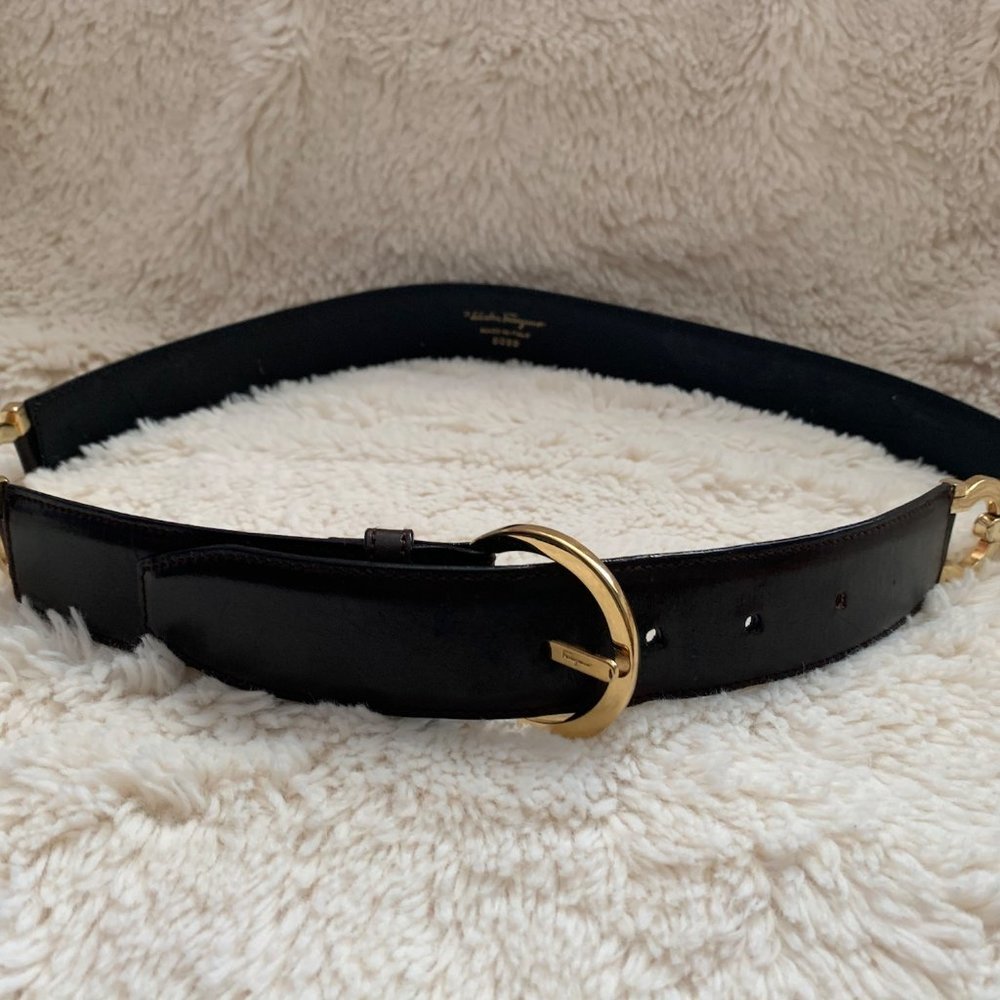 Salvatore Ferragamo Dark Brown Belt
